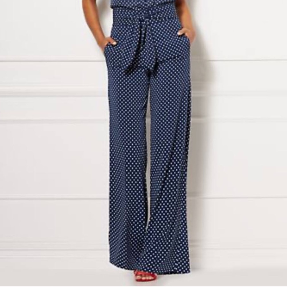 wide polka dot pants